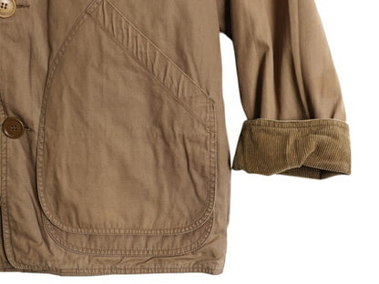 90s ジェイクルー オイルド コットン ハンティング ジャケット メンズ S / オールド JCREW 巨人タグ チェック ライナー付き カバーオール