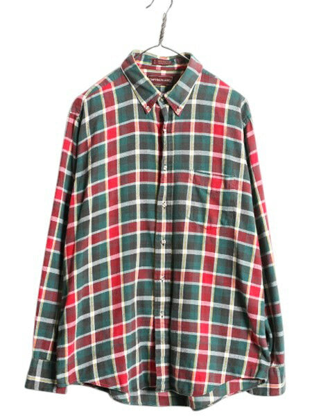 70s チャップス ラルフローレン チェック ボタンダウン フランネル シャツ メンズ XL / ヴィンテージ CHAPS ポロ ネルシャツ 長袖シャツ