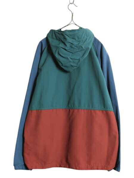 エルエルビーン ナイロン アノラック パーカー ジャケット メンズ M 古着 LLBEAN ジャンパー プルオーバー ハーフジップ マンパ パッカブル