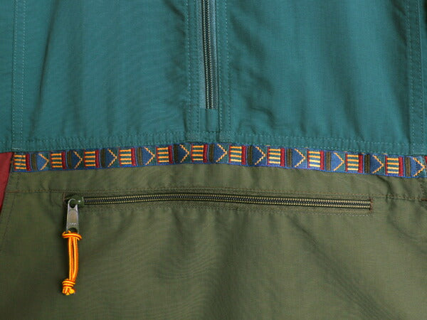 エルエルビーン ナイロン アノラック パーカー ジャケット メンズ M 古着 LLBEAN ジャンパー プルオーバー ハーフジップ マンパ パッカブル