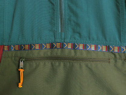 エルエルビーン ナイロン アノラック パーカー ジャケット メンズ M 古着 LLBEAN ジャンパー プルオーバー ハーフジップ マンパ パッカブル