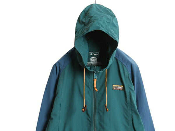 エルエルビーン ナイロン アノラック パーカー ジャケット メンズ M 古着 LLBEAN ジャンパー プルオーバー ハーフジップ マンパ パッカブル