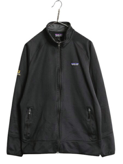 パタゴニア テック フリース ジャケット メンズ XL / 16年製 PATAGONIA アウトドア フルジップ トラック ジャージ ブルゾン ストレッチ 黒