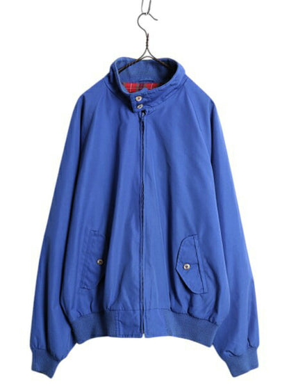90s ランズエンド スイングトップ ジャケット メンズ L 90年代 オールド LANDS END フルジップ ブルゾン ハリントン G-9 チェック ライナー
