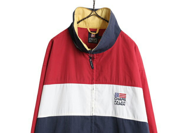 90s チャップス ラルフローレン フルジップ セーリング ジャケット メンズ L / オールド ポロ マルチカラー ジャンパー ブルゾン ナイロン