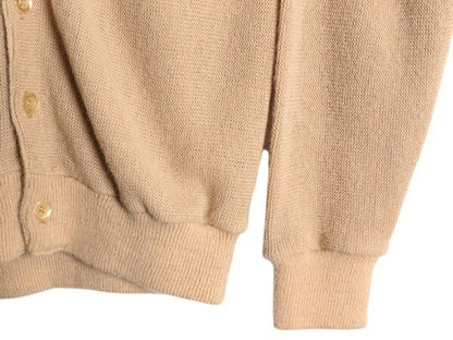 70s Sears Kings Road アクリル ニット カーディガン メンズ レディース S 70年代 ヴィンテージ シアーズ セーター 前開き 羽織り ベージュ