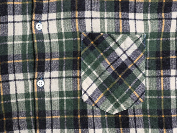 70s 80s ディッキーズ チェック プリント フランネル シャツ メンズ L / 古着 Dickies ヴィンテージ ネル ネルシャツ 長袖シャツ 白タグ
