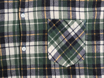 70s 80s ディッキーズ チェック プリント フランネル シャツ メンズ L / 古着 Dickies ヴィンテージ ネル ネルシャツ 長袖シャツ 白タグ