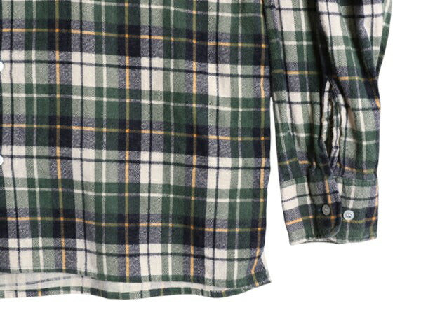 70s 80s ディッキーズ チェック プリント フランネル シャツ メンズ L / 古着 Dickies ヴィンテージ ネル ネルシャツ 長袖シャツ 白タグ