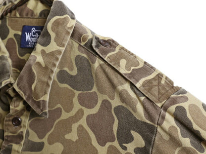 80s USA製 ウールリッチ ダックハンター カモ サファリ シャツ メンズ L / ヴィンテージ 旧タグ Woolrich 迷彩 ハンティング 長袖シャツ