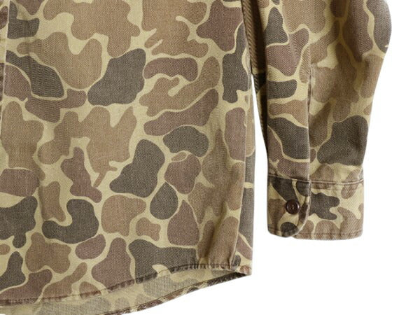 80s USA製 ウールリッチ ダックハンター カモ サファリ シャツ メンズ L / ヴィンテージ 旧タグ Woolrich 迷彩 ハンティング 長袖シャツ