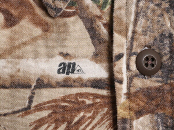 90s カベラス リアルツリー カモ シャモア クロス シャツ メンズ M 90年代 オールド Cabelas 迷彩 ハンティング フランネル カモフラージュ
