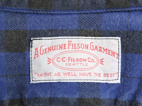 フィルソン アラスカン ガイド シャツ メンズ M / 古着 FILSON チェック ネルシャツ ヘビー フランネル ワーク 長袖シャツ ヘビーウェイト