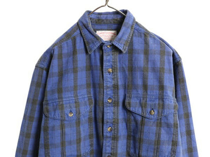 フィルソン アラスカン ガイド シャツ メンズ M / 古着 FILSON チェック ネルシャツ ヘビー フランネル ワーク 長袖シャツ ヘビーウェイト