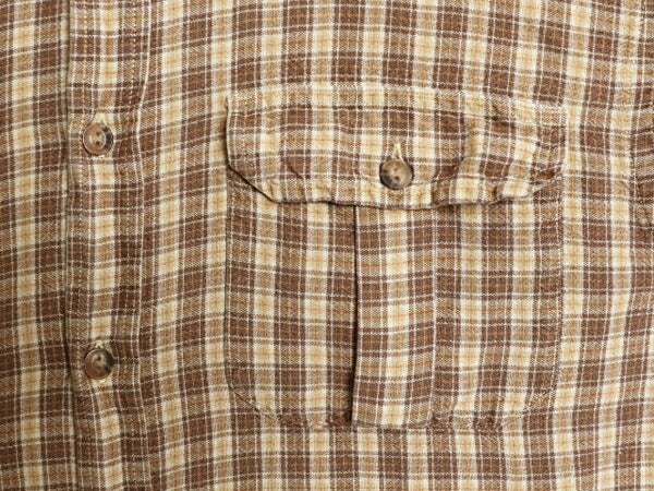00s OLD GAP チェック 長袖 フランネル シャツ メンズ M / 00年代 オールド ギャップ レーヨン ラミー ネルシャツ 長袖シャツ マルチカラー