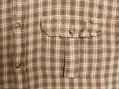 00s OLD GAP チェック 長袖 フランネル シャツ メンズ M / 00年代 オールド ギャップ レーヨン ラミー ネルシャツ 長袖シャツ マルチカラー