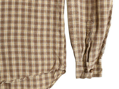 00s OLD GAP チェック 長袖 フランネル シャツ メンズ M / 00年代 オールド ギャップ レーヨン ラミー ネルシャツ 長袖シャツ マルチカラー