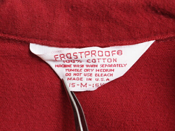 70s USA製 FROSTPROOF コットン シャモア クロス シャツ メンズ M / ヴィンテージ 長袖シャツ ネルシャツ ヘビーウェイト フランネル 無地
