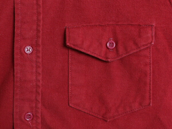 70s USA製 FROSTPROOF コットン シャモア クロス シャツ メンズ M / ヴィンテージ 長袖シャツ ネルシャツ ヘビーウェイト フランネル 無地