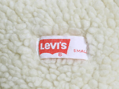 70s USA製 リーバイス 裏 ボア デニム ベスト メンズ レディース S / ヴィンテージ LEVIS 重ね着 前開き パイル オレンジタブ ポケット付き