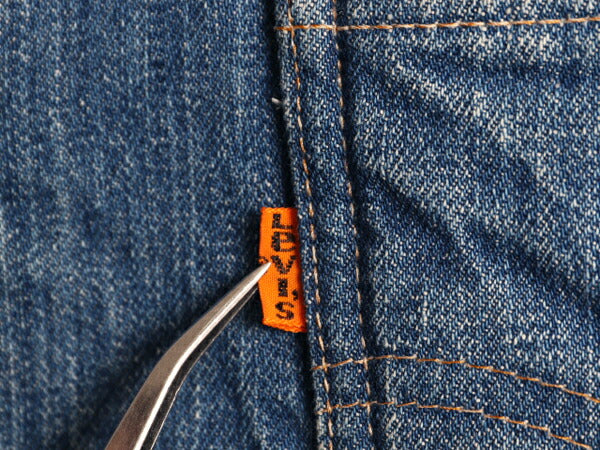 70s USA製 リーバイス 裏 ボア デニム ベスト メンズ レディース S / ヴィンテージ LEVIS 重ね着 前開き パイル オレンジタブ ポケット付き