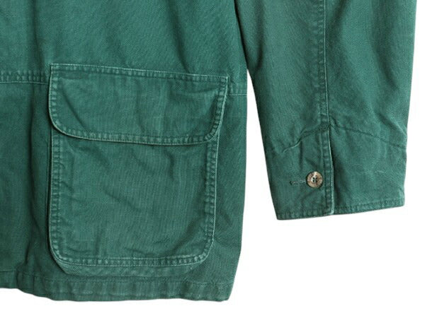 90s エディ―バウアー ハンティング ジャケット メンズ M Eddie Bauer キャンバス カバーオール フィールド コート チェック ライナー付き
