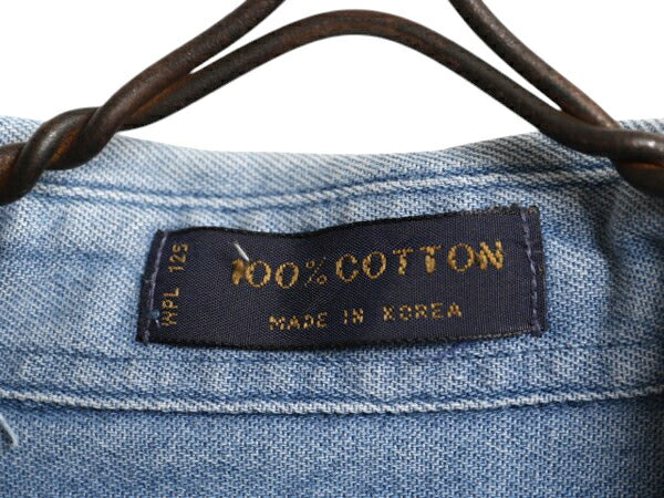 90s チャップス ラルフローレン 長袖 ボタンダウン デニム シャツ メンズ XL CHAPS ポロ 90年代 オールド BD 長袖シャツ ポケット付き 無地