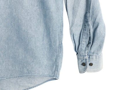 90s チャップス ラルフローレン 長袖 ボタンダウン デニム シャツ メンズ XL CHAPS ポロ 90年代 オールド BD 長袖シャツ ポケット付き 無地