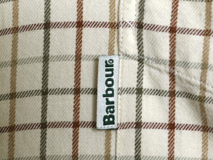 バブアー 長袖 ボタンダウン シャツ メンズ L / Barbour コットン 長袖シャツ ポケット付き タッタソール チェック マルチカラー BDシャツ