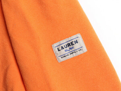 90s ■ LAUREN ラルフローレン モック ハイネック 鹿の子 スウェット レディース L / 90年代 オールド ポロ プルオーバー POLO カットソー