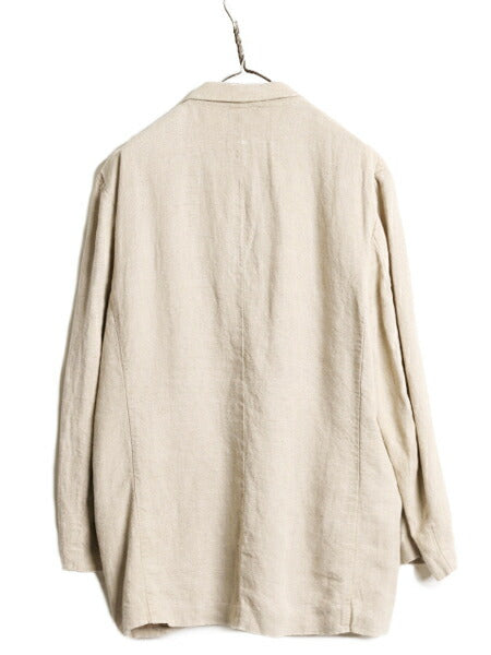 90s OLD GAP 100% リネン テーラード ジャケット レディース M / 90年代 オールド ギャップ ブレザー 無地 サマー ナチュラル 2ボタン 麻