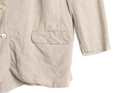 90s OLD GAP 100% リネン テーラード ジャケット レディース M / 90年代 オールド ギャップ ブレザー 無地 サマー ナチュラル 2ボタン 麻