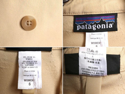 05年製 パタゴニア メトロ ガイド ジャケット レディース M 程 古着 PATAGONIA アウトドア ダブルブレスト テーラード ブレザー ストレッチ