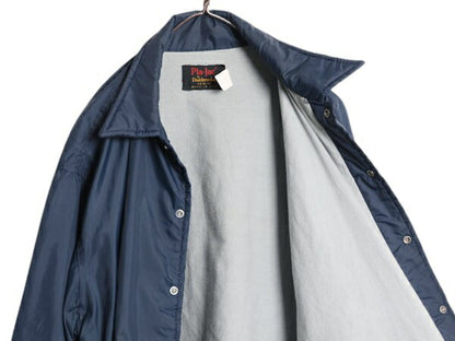80s USA製 PlaJac by Dunbrooke ナイロン コーチ ジャケット メンズ XL / ヴィンテージ ブルゾン ジャンパー 企業物 プリント ライナー付き