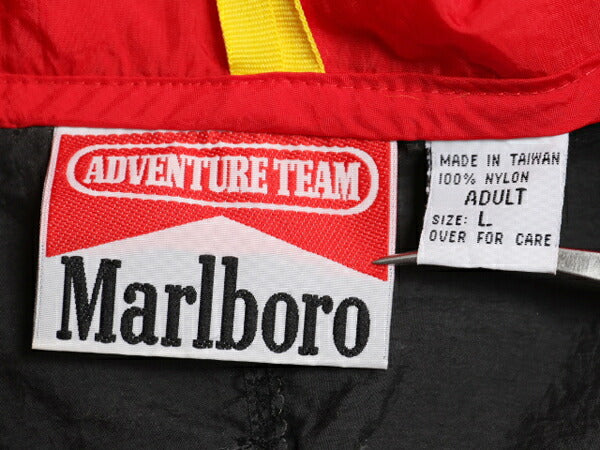 90s マルボロ ナイロン マウンテンパーカー ジャケット メンズ L / オールド Marlboro ジャンパー フルジップ 企業物 当時物 シャカシャカ