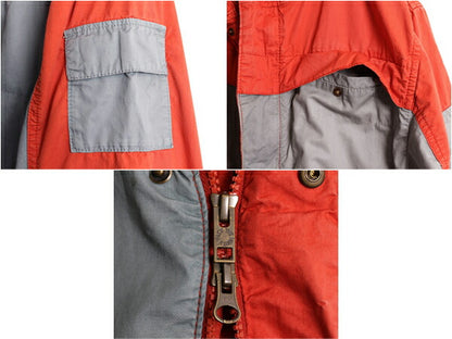 ノースフェイス コットン マウンテンパーカー ジャケット メンズ S 紺タグ 復刻 フルジップ ジャンパー ブルゾン ツートン The North Face