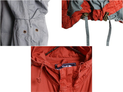 ノースフェイス コットン マウンテンパーカー ジャケット メンズ S 紺タグ 復刻 フルジップ ジャンパー ブルゾン ツートン The North Face
