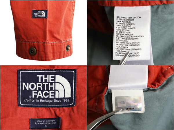 ノースフェイス コットン マウンテンパーカー ジャケット メンズ S 紺タグ 復刻 フルジップ ジャンパー ブルゾン ツートン The North Face