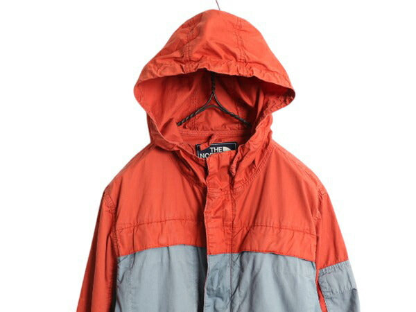 ノースフェイス コットン マウンテンパーカー ジャケット メンズ S 紺タグ 復刻 フルジップ ジャンパー ブルゾン ツートン The North Face