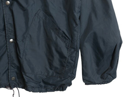 70s CITATION ナイロン コーチ ジャケット メンズ M 古着 70年代 ヴィンテージ ジャンパー 無地 ライナー付き ブランク ソリッド ネイビー
