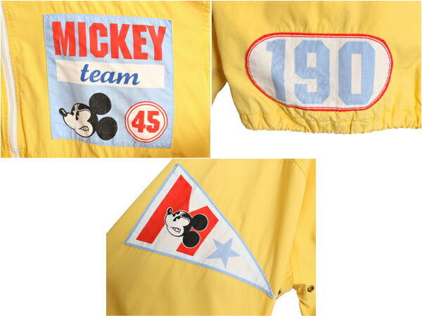 90s ディズニー オフィシャル ミッキー プリント セーリング ジャケット メンズ レディース L オールド キャラクター ジャンパー パーカー