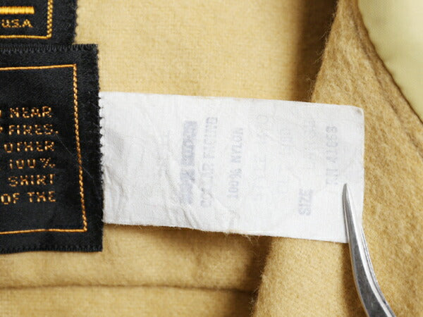 80s エディ―バウアー コットン シャモア クロス シャツ メンズ L / 80年代 ヴィンテージ Eddie Bauer 黒タグ ネルシャツ 長袖シャツ 無地