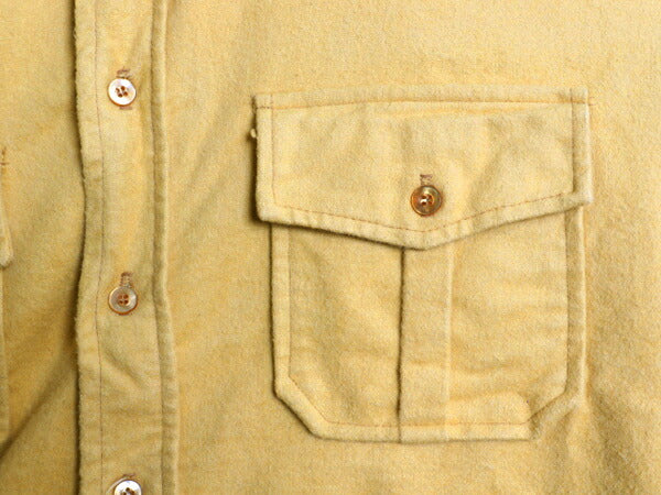80s エディ―バウアー コットン シャモア クロス シャツ メンズ L / 80年代 ヴィンテージ Eddie Bauer 黒タグ ネルシャツ 長袖シャツ 無地