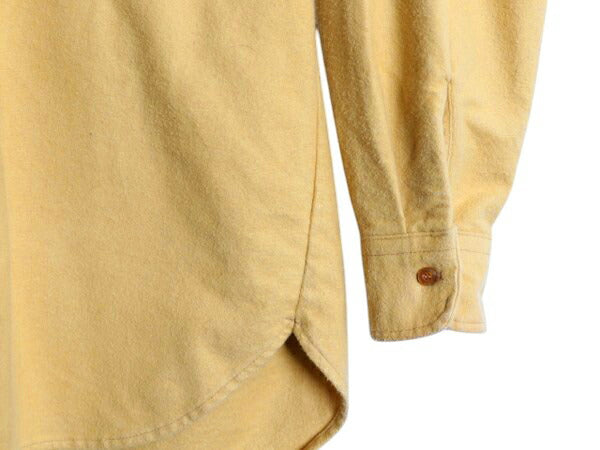 80s エディ―バウアー コットン シャモア クロス シャツ メンズ L / 80年代 ヴィンテージ Eddie Bauer 黒タグ ネルシャツ 長袖シャツ 無地