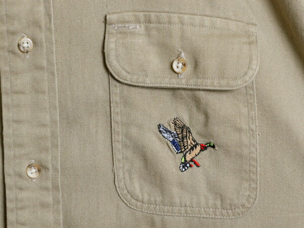 80s USA製 The Sporting Life ハンティング 長袖 シャツ メンズ XL / ヴィンテージ シューティング 本革 スウェード レザー エルボーパッチ