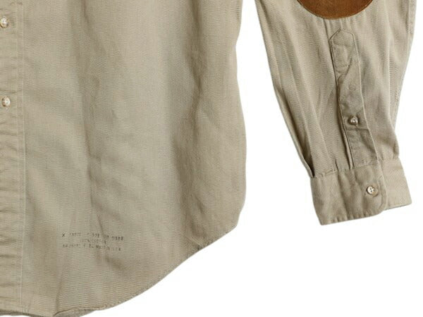 80s USA製 The Sporting Life ハンティング 長袖 シャツ メンズ XL / ヴィンテージ シューティング 本革 スウェード レザー エルボーパッチ