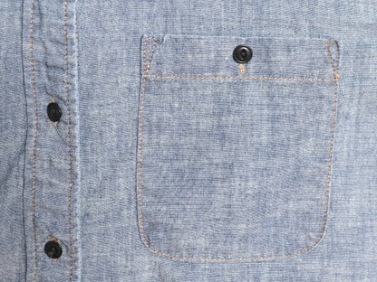 ラルフローレン 100% コットン シャンブレー シャツ レディース L ポロ ワーク 長袖シャツ LAUREN JEANS Co マチ付き ヴィンテージ モデル