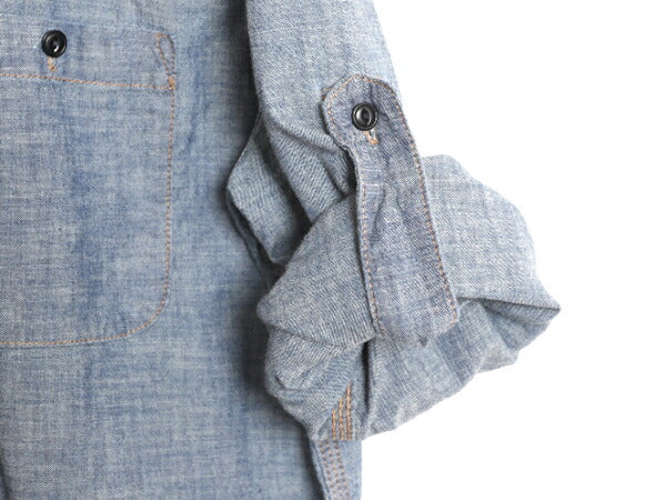 ラルフローレン 100% コットン シャンブレー シャツ レディース L ポロ ワーク 長袖シャツ LAUREN JEANS Co マチ付き ヴィンテージ モデル