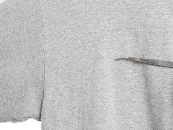 00s USA製 ナイキ 長袖 Tシャツ メンズ L 古着 オールド センター スモール スウッシュ ロンT ロングTシャツ ロゴT ワンポイント 当時物 灰