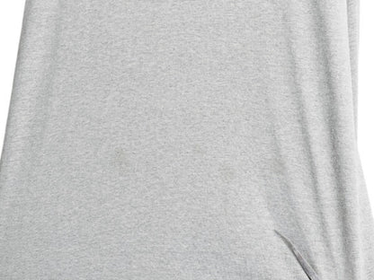 00s USA製 ナイキ 長袖 Tシャツ メンズ L 古着 オールド センター スモール スウッシュ ロンT ロングTシャツ ロゴT ワンポイント 当時物 灰